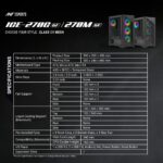 Ant Esports ICE- 270M 6F Mid-Tower Computer Case/Gaming Cabinet with Front Mesh Panel- Black | Support ATX, Micro-ATX, Mini-ITX | Pre-Installed 6 Static RGB Fans - Image 7