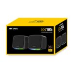 Ant Esports GS195 Computer Speakers with Colorful RGB Lights 5Watts x 2, USB Powered 3.5mm Aux- in Mini PC Speakers, Small Computer Speakers USB Powered 3.5mm Aux Speaker for PC,Laptop,Tablet,Phone - Image 8