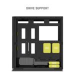 Ant Esports 511 AIR 5F Mid-Tower Computer Case/Gaming Cabinet - Black | Pre-Installed 5 ARGB Fans - Image 7