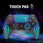 Ant Esports GP400 RGB Wireless Gamepad | Hall Effect Triggers & Joystick | Double Shock, Six-Axis Sensor, Turbo Function | 1000mAh Battery, 12H Playtime | PC/PS4/PS3/Switch/Android/iOS – Black - Image 7