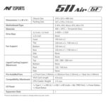 Ant Esports 511 AIR 5F Mid-Tower Computer Case/Gaming Cabinet - Black | Pre-Installed 5 ARGB Fans - Image 9