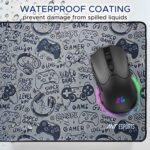 Ant Esports Gamerz Paradise Theme Extended Mouse Pad – 900x400mm Large Waterproof Desk Mat, Non-Slip Rubber Base, Keyboard & Mouse Mat for Gaming Setup, Office & Home – Grey Multicolor Design - Image 6