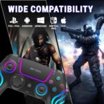 Ant Esports GP400 RGB Wireless Gamepad | Hall Effect Triggers & Joystick | Double Shock, Six-Axis Sensor, Turbo Function | 1000mAh Battery, 12H Playtime | PC/PS4/PS3/Switch/Android/iOS – Black - Image 3