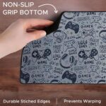 Ant Esports Gamerz Paradise Theme Extended Mouse Pad – 900x400mm Large Waterproof Desk Mat, Non-Slip Rubber Base, Keyboard & Mouse Mat for Gaming Setup, Office & Home – Grey Multicolor Design - Image 5